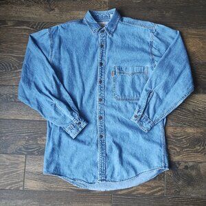 Vintage Orange Tab Levi Strauss & Co. Men's Medium Wash Denim Jacket | Size US M